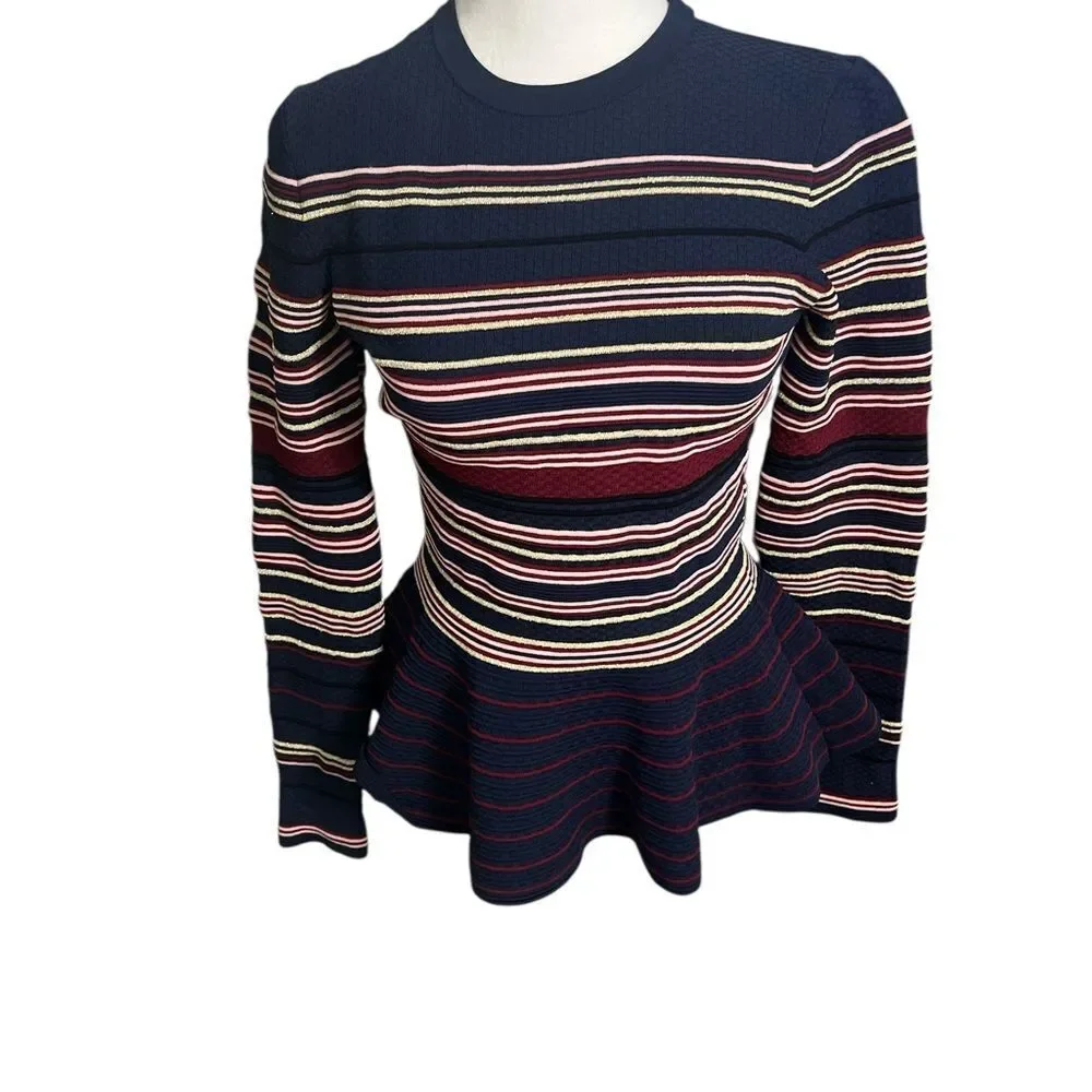 Ted Baker London Leytina Stripe Peplum Jumper 1
Stretchy Small - Picture 3 of 14